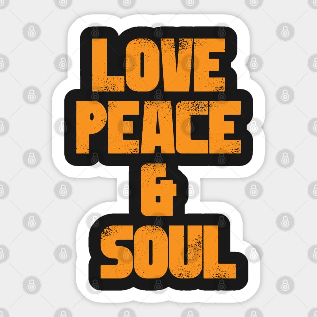 Love Peace & Soul Sticker by UrbanLifeApparel